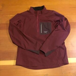 Arc’teryx Men’s Half-Zip Burgundy M
